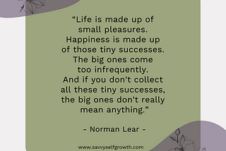 The Life Changing Magic of Small Successes