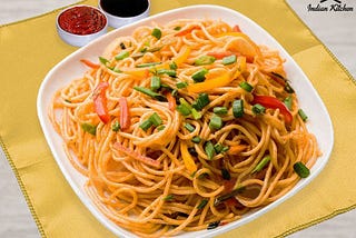 Street Style Veg Hakka Noodles