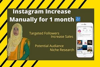 I will do instagram marketing and promotion for 1 month grow followers