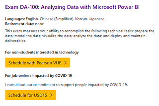 Exame DA-100: Analyzing Data with Microsoft Power BI