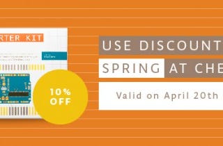 ENJOY 10% OFF ON ARDUINO AND GENUINO STARTER KIT !