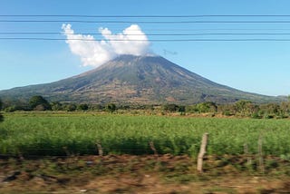 Mountain seen from San Salvador, 2015.