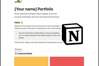 Build a UX Portfolio Using Notion | FREE Notion Template | Part #1