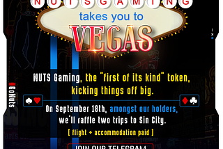 NUTS Gaming takes you to the city of Las Vegas, all inclusive!