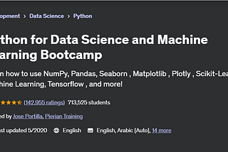 Master Data Science & Machine Learning with Python