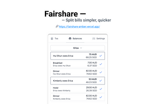 Fairshare: The Ultimate Bill-Splitting App for Group Travelers