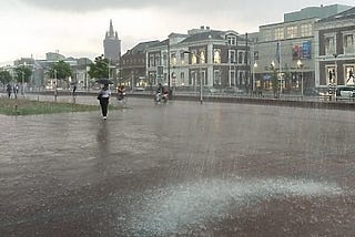 Rainy day in Delft