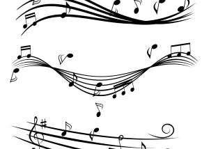 curve staffs of music (image DepositPhotos)