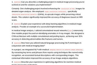MEDICAL IMAGE PROCESSING Q&A