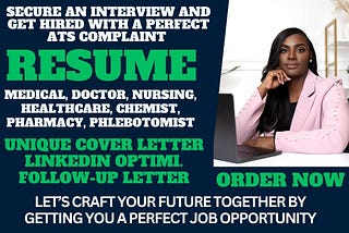 I will write healthcare, medical, nursing, doctor, rn, mental health and biotech resume