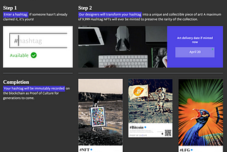 Introducing the World’s First Hashtag NFTs!