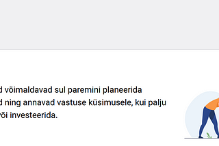 Kuvatõmmis eesti.ee keskkonnast, “Minu pension” sündmusteenuse avavaatest.