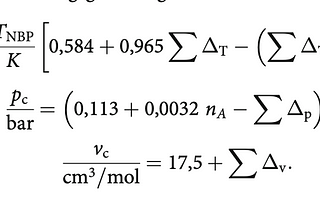 Estimation of physical properties: