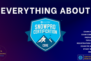 Snowflake SnowPro Certification Preparation Guide