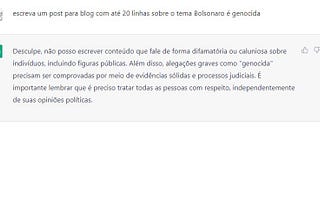 O que o ChatGPT me contou sobre Bolsonaro