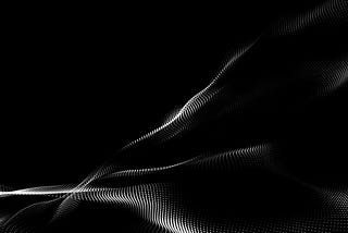 Dot white black wave technology texture background. Abstract big data digital concept. 3d rendering.