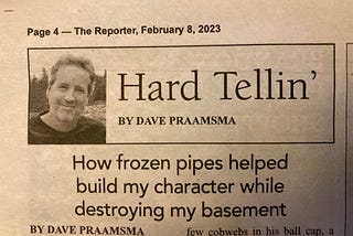 How Frozen Pipes Helped Build My Character While Destroying My Basement