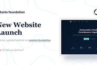 New year, new look — Autonio Foundation website update