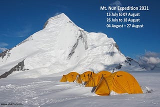 Nun kun Peak (7,135M) Expedition — Nun-kun Mountain Peak Climbing Expedition