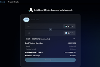 SuiLaunch X AptosLaunch IBO (Initial Bond Offering) Announcement