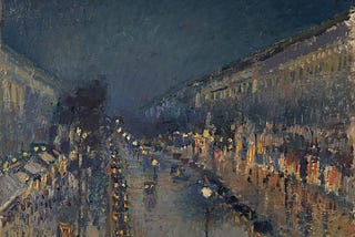 Boulevard Montmartre at Night