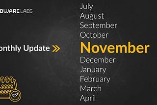 Обзор месяца Bware Labs — ноябрь