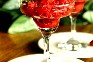 Fresh Strawberry Granita — Italian