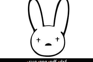 Bad Bunny- #5 svg, png, pdf, dxf