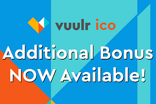 Additional Bonus for Token Buyers now!