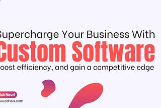Supercharge Your Business with Custom Software
