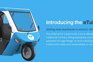 E TUK TUK : BLOCKCHAIN- BASED TECHNOLOGY WITH THE POTENCY TO DRIVE TRANSFORMATION IN TRANSPORTATION…