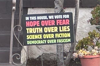 House sign in a Long Beach. CA. neighborhood. Photo by Mark Tulin.