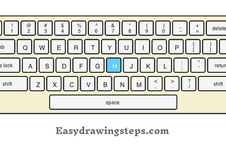 10 easy steps to draw keyboard drawing