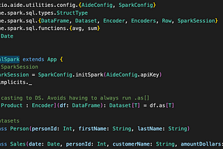 Scala Functional Programming with Spark Datasets