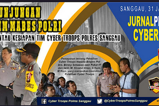 Pantau Kesiapan Tim Cyber Troops Polres Sanggau