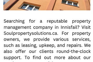 Property Management Innisfail | Soulpropertysolutions.ca