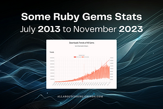 Ruby Gems Download Trends: An Analysis from 2013 to 2023