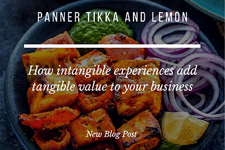 Paneer tikka and lemon