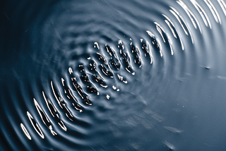Picture of ripples in water.