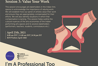 I’m A Professional Too: Session 3 — Value Your Work