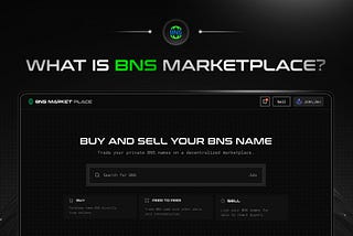 What Is the BNS Marketplace and Why Does It Matter?