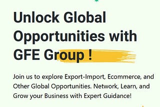 Online Classes for Import Export | GFE Business | Call +91 9211066888