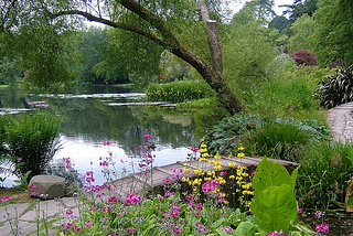 Gardens of Mount Stewart a stately home in County Down, Northern Ireland