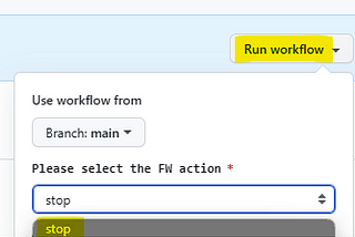 Dropdown Input choice workflows in GitHub Actions
