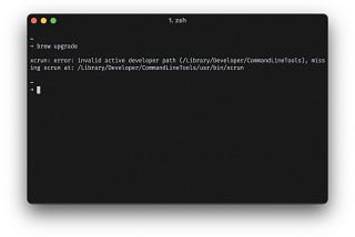 How to fix “macOS: Xcrun Error Invalid Active Developer Path, Missing Xcrun” error?