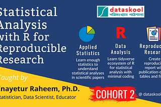 গবেষণার কাজে R প্রোগ্রামিং দিয়ে স্ট্যাটিসটিক্যাল এনালাইসিস