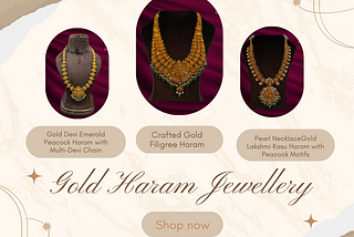 Discover the Exquisite Gold Haram Collection at Ramya Raghavi Jewellers