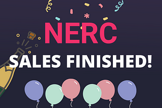 NERC sales finished!
