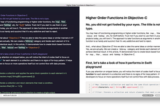 Higher Order Functions in Objective-C
