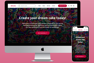 Delicake — Cake Website UI/UX Design